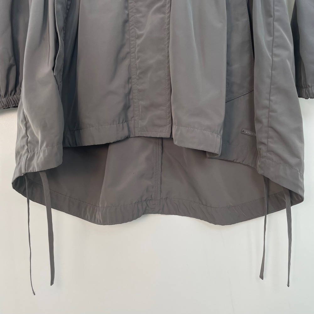 Athleta Women's Gray Hooded Lightweight Utility Anorak Jacket Size XXS/XS - Picture 4 of 12